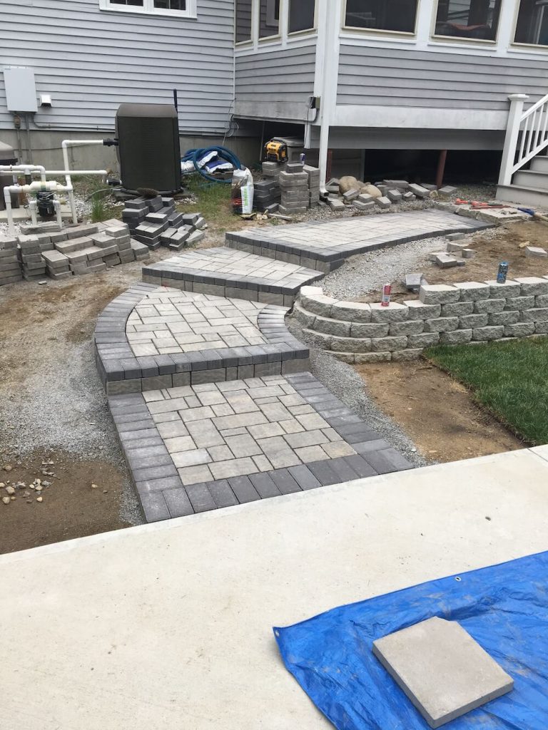 Patio Installation in Bedford New Hampshire