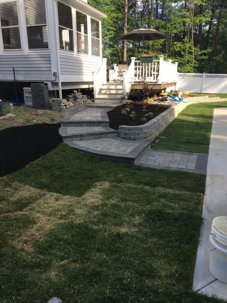 Patio and Sod instillation Bedford, NH Picture 21