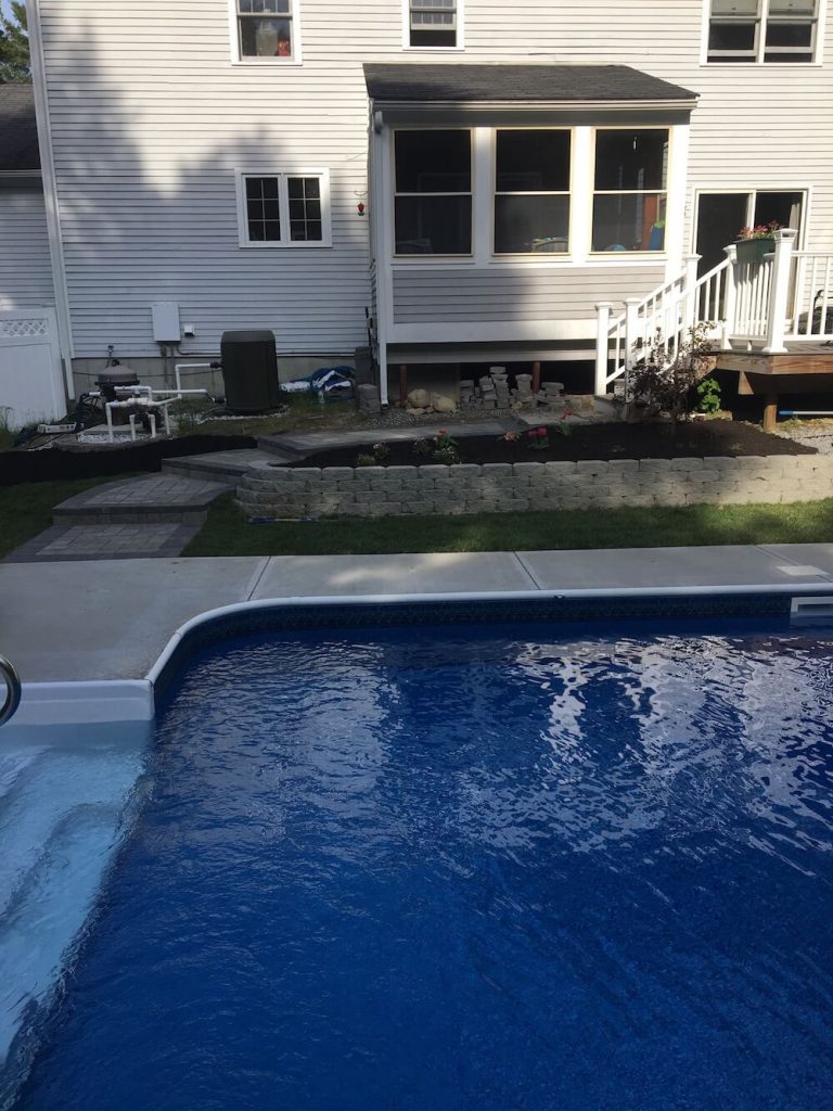 Retaining wall and Patio Bedford, NH Picture 23