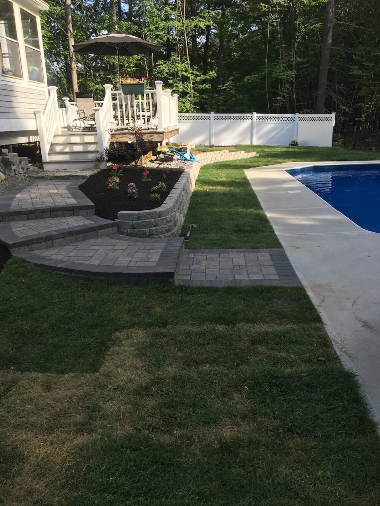 Patio, Retaining wall Bedford, NH Picture 28