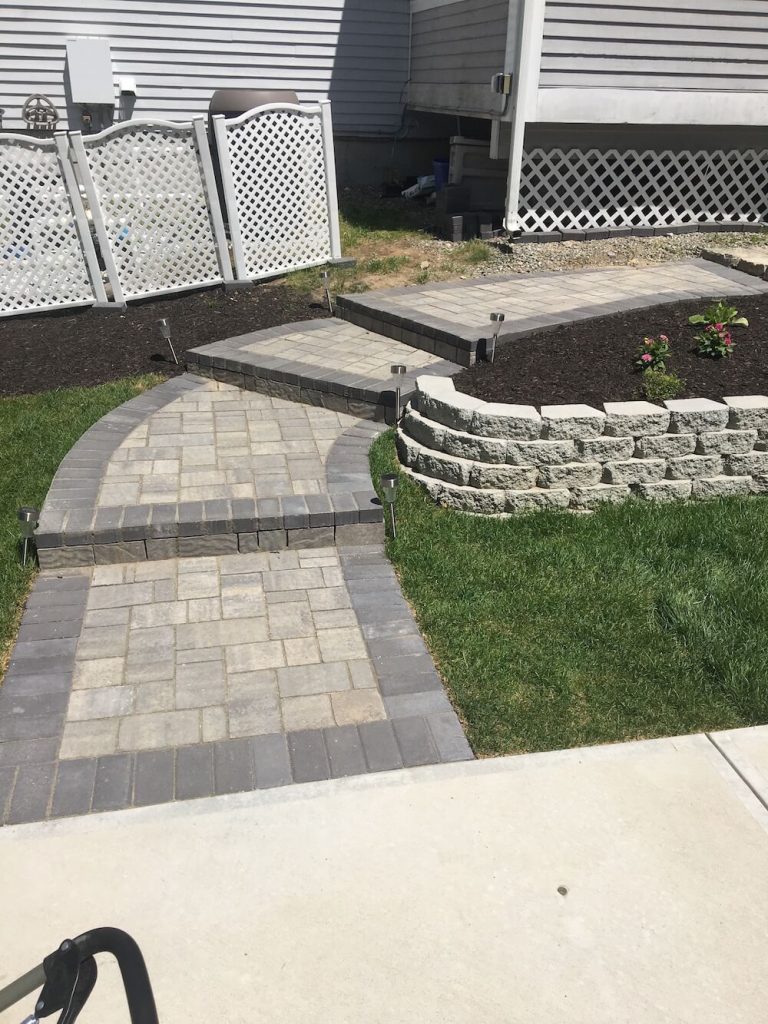 Patio with sod Bedford, NH Picture 38