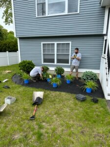 front yard landscape design Manchester NH